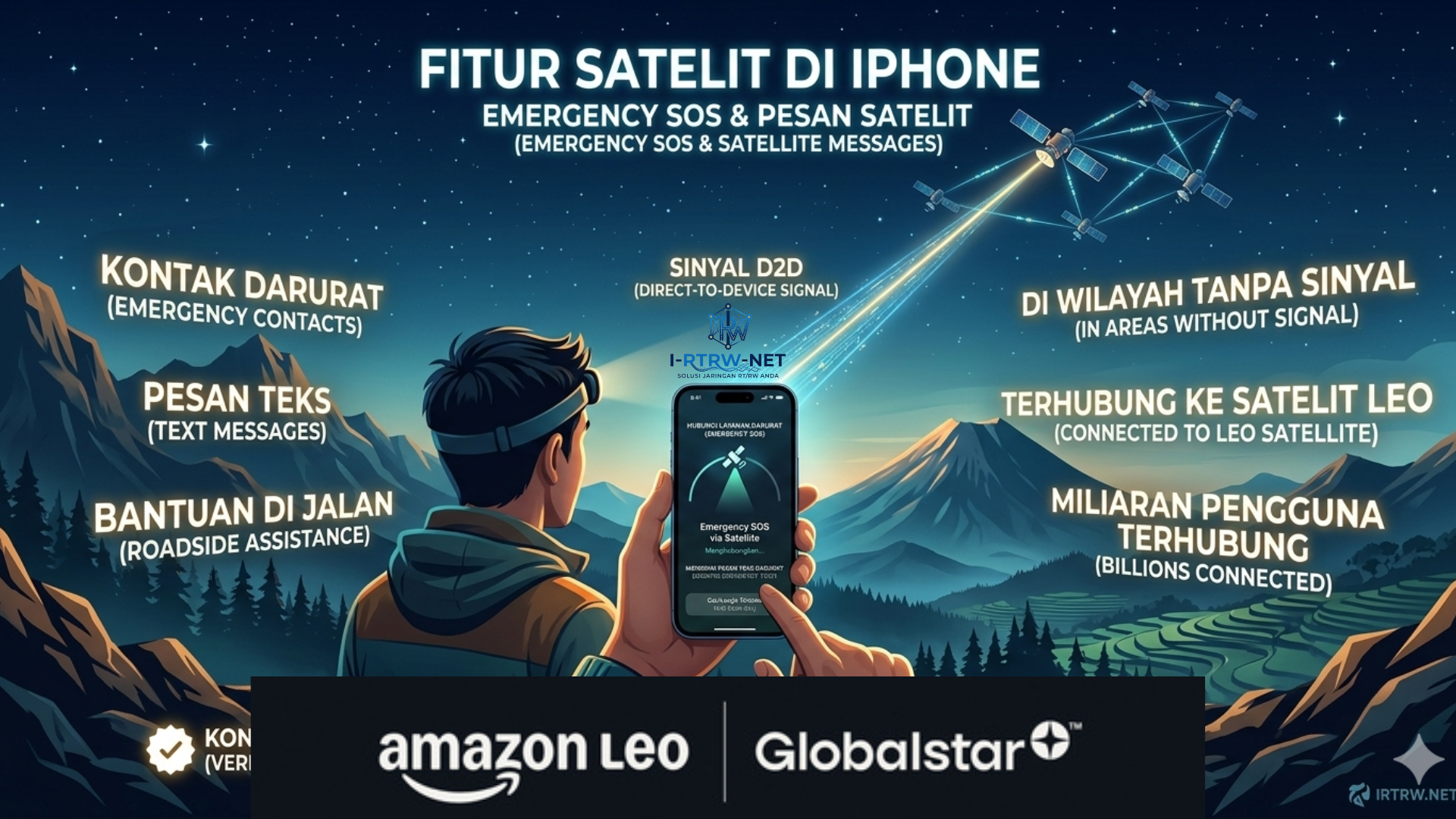 Amazon Akuisisi Globalstar untuk Hadirkan Fitur Satelit di iPhone