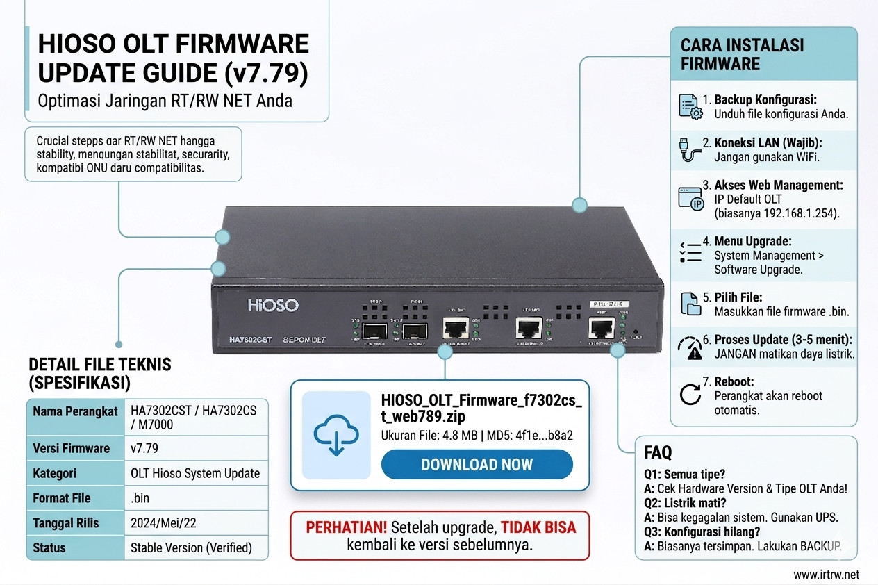 Cara Upgrade Firmware OLT HIOSO HA7302CSTHA7302CSM7000