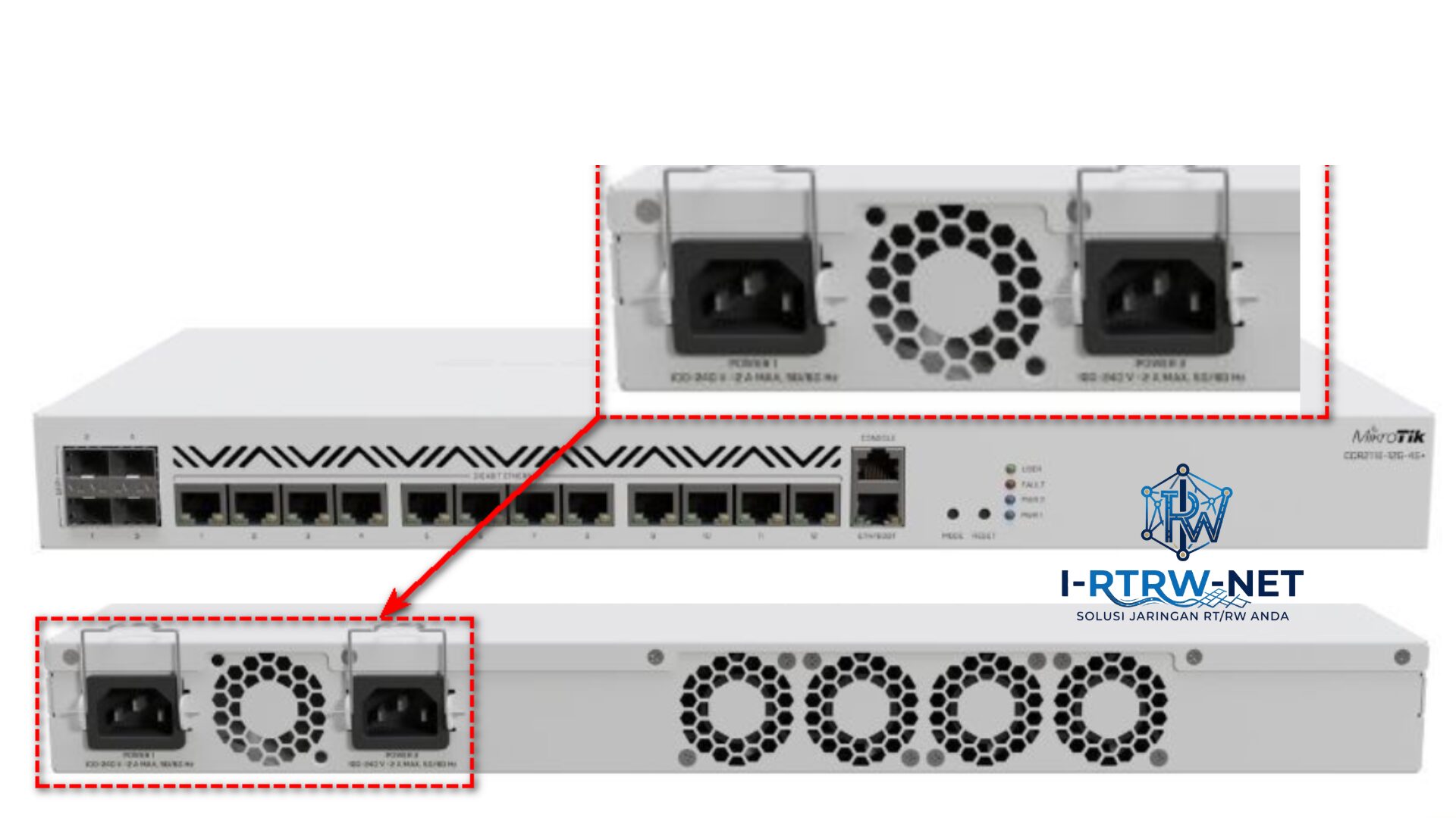 Contoh Perangkat yang Mendukung Dual Power