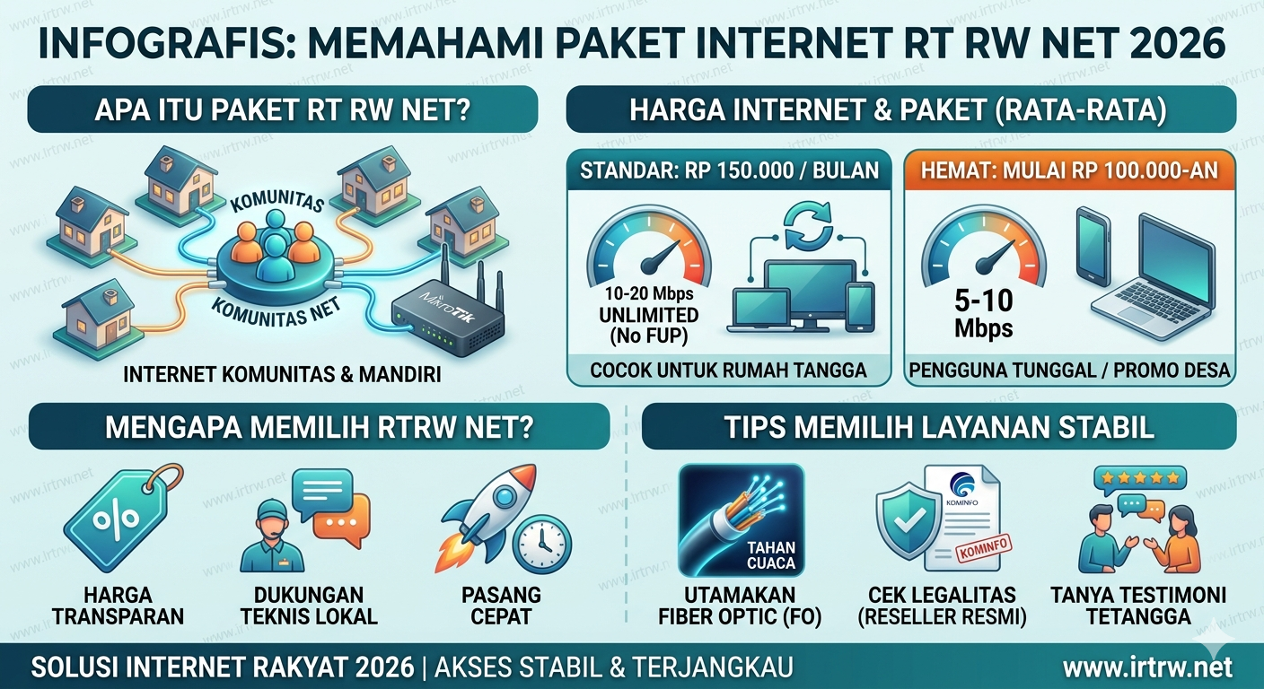 Daftar Harga Paket Internet RT RW Net