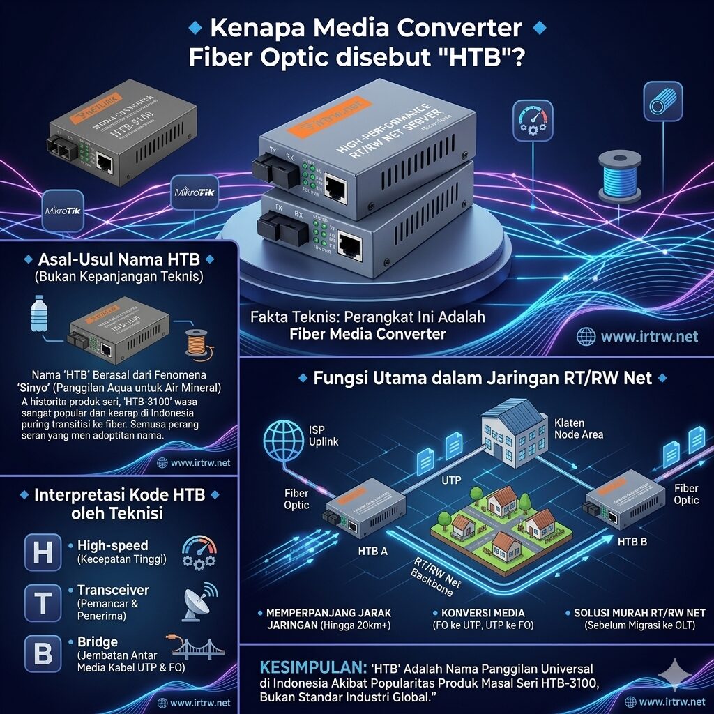 Kenapa Media Converter Fiber Optic Sering Disebut HTB?