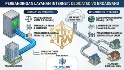 Perbandingan Paket Internet Dedicated vs Broadband