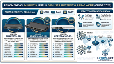 Rekomendasi MikroTik Untuk 300 User Hotspot & PPPoE Aktif