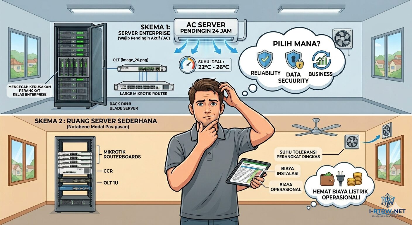 Seberapa Penting AC untuk Server RT/RW Net? 