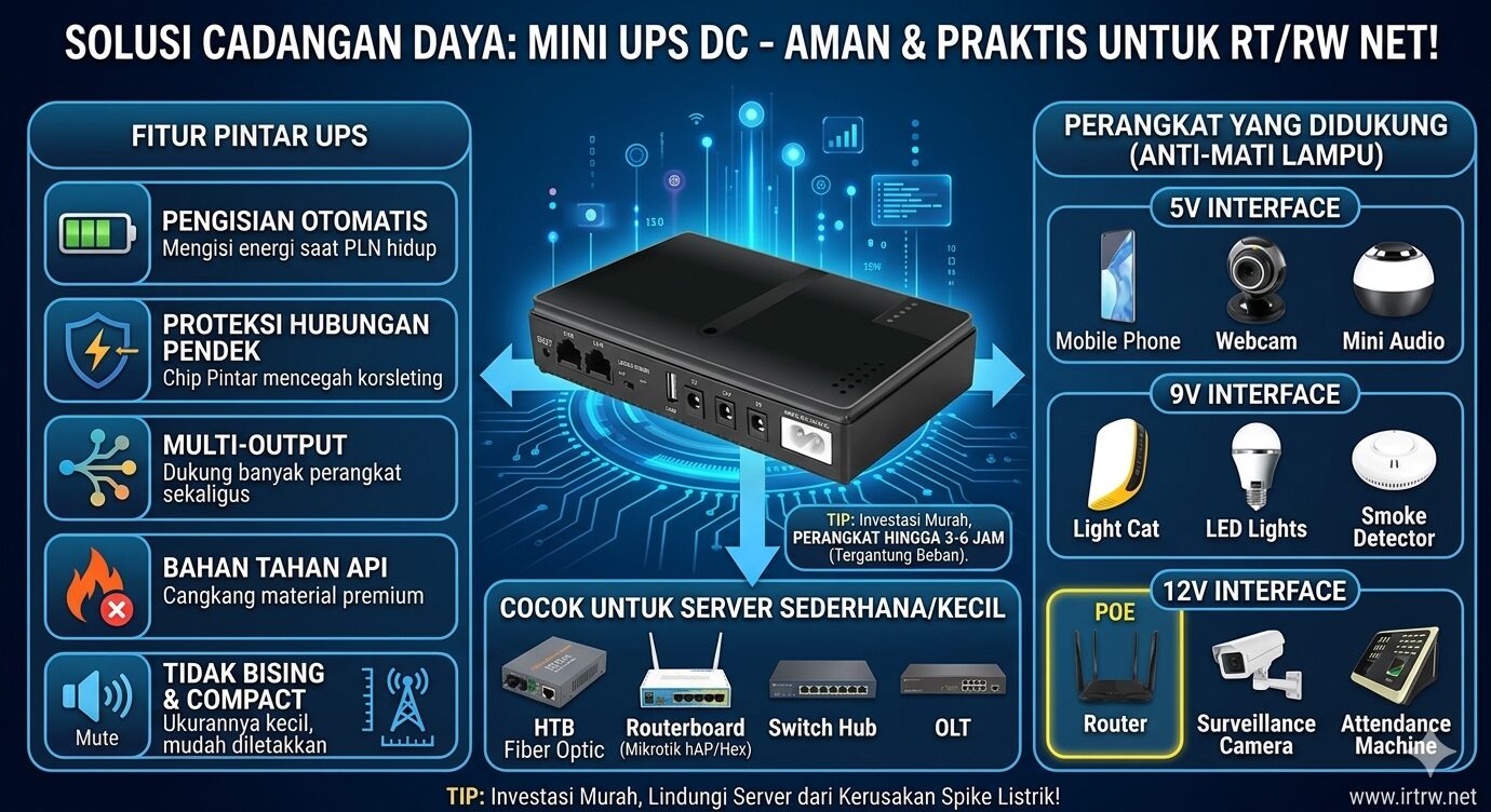 Solusi Server Pemula RT/RW Net Anti Mati Listrik