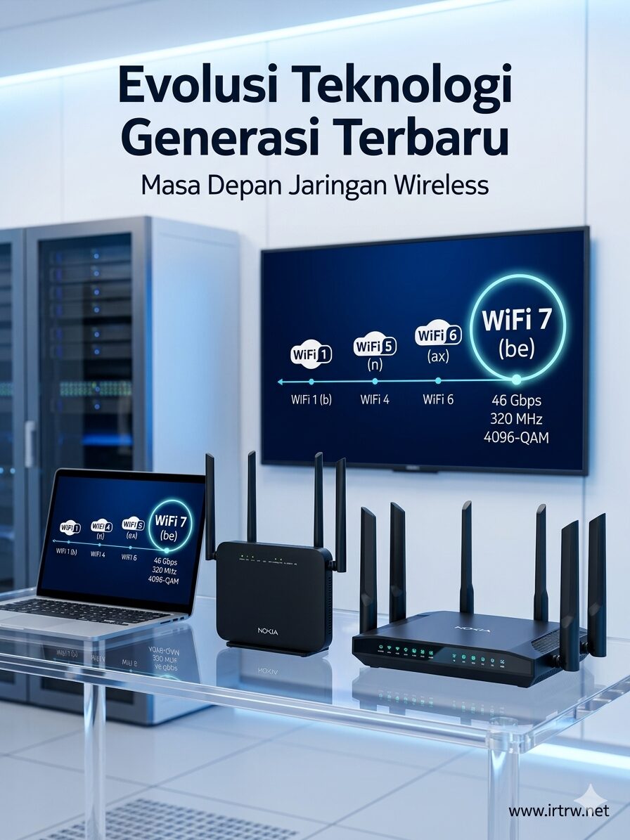 Evolusi Teknologi Generasi Terbaru (WiFi 1,2,3,4,5,6,7)