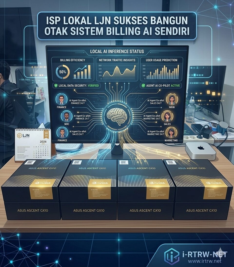 ISP Lokal LJN Sukses Bangun Otak Sistem Billing AI Sendiri