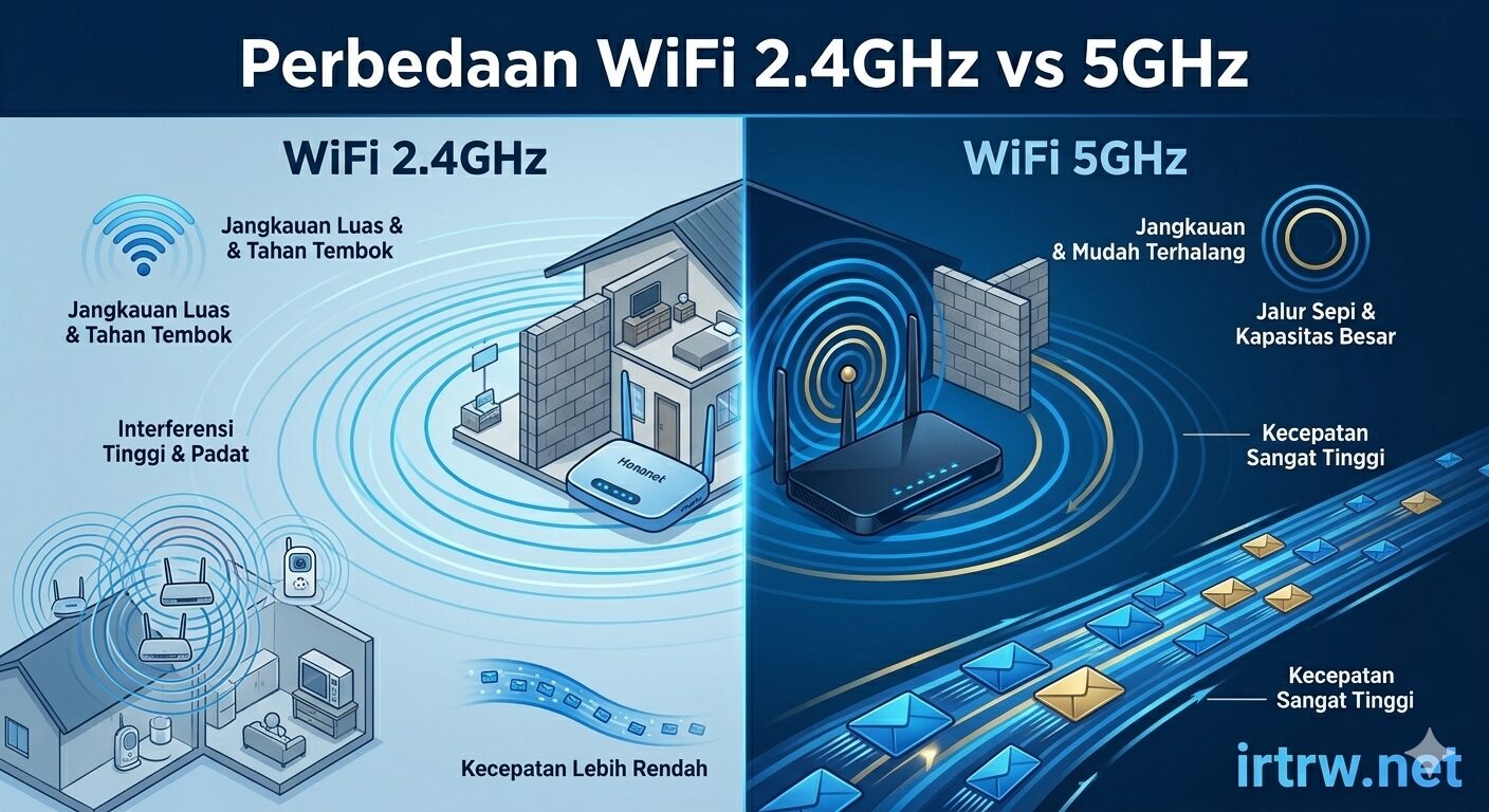 Perbedaan WiFi 2.4GHz vs 5GHz. Mana Yang Terbaik?