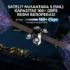 Satelit Nusantara 5 (SNL) Kapasitas 160+ Gbps Resmi Beroperasi
