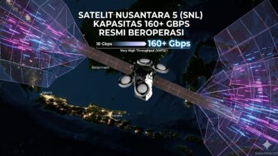 Satelit Nusantara 5 (SNL) Kapasitas 160+ Gbps Resmi Beroperasi