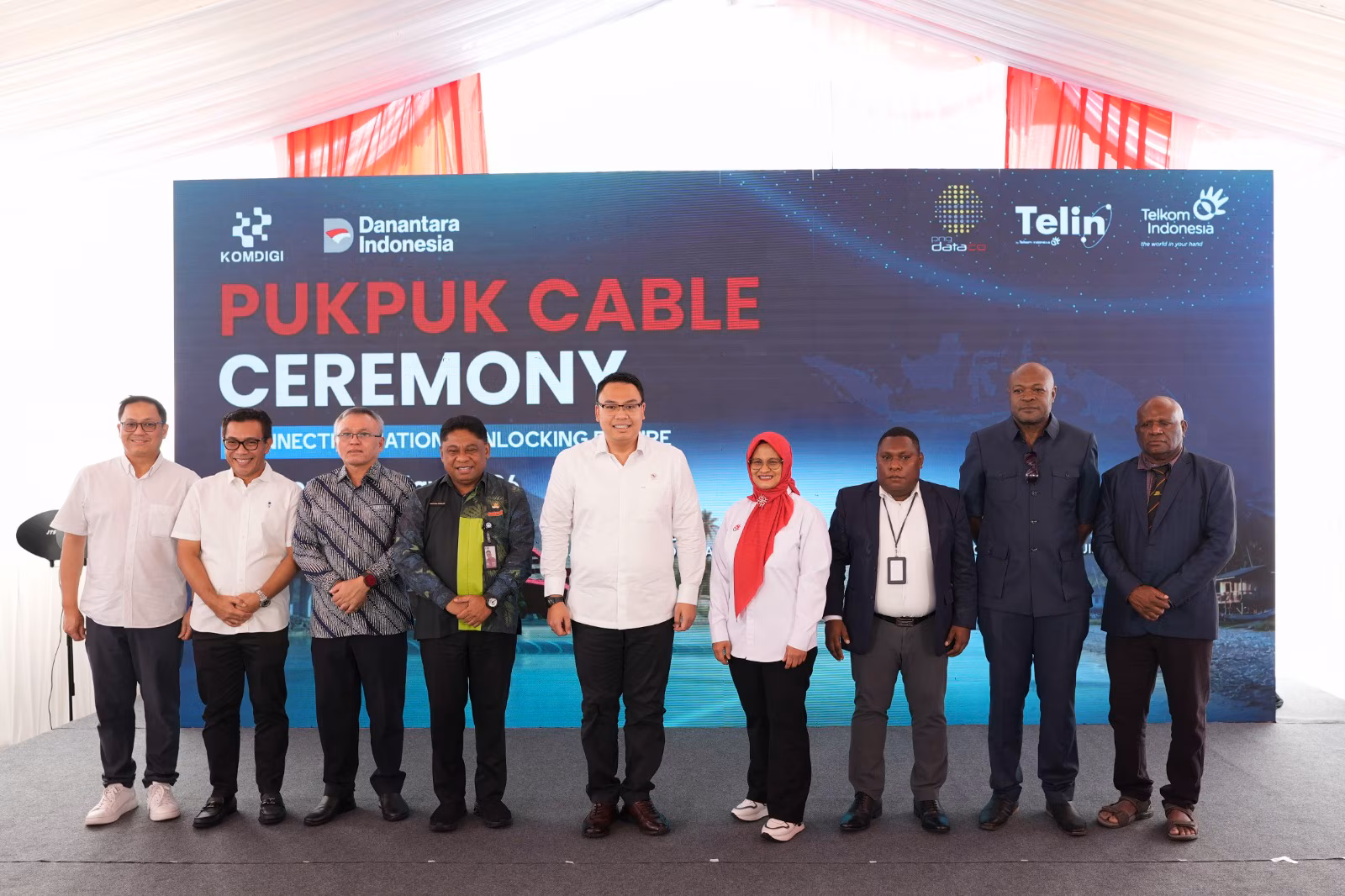 Telin Resmikan Sistem Kabel Bawah Laut Pukpuk Jayapura