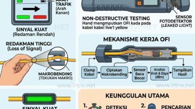 Alat Pendeteksi Redaman Pada Kabel Fiber Optic (Tanpa Potong Core)