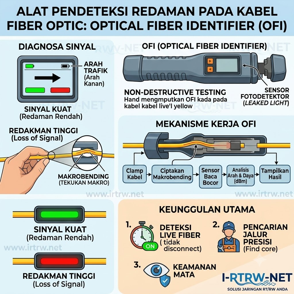 Alat Pendeteksi Redaman Pada Kabel Fiber Optic (Tanpa Potong Core)