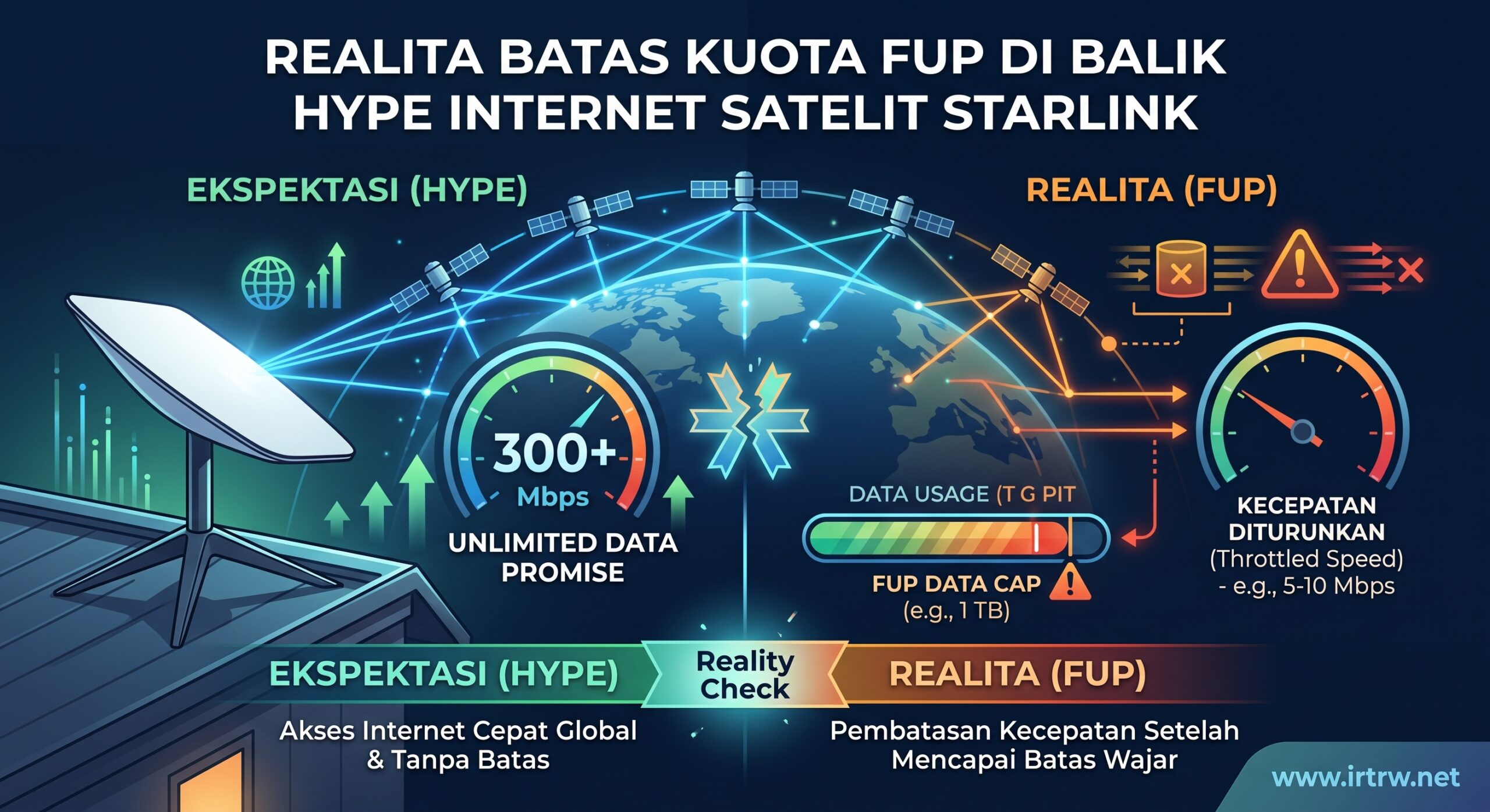 Realita Batas Kuota FUP di Balik Hype Internet Satelit Starlink